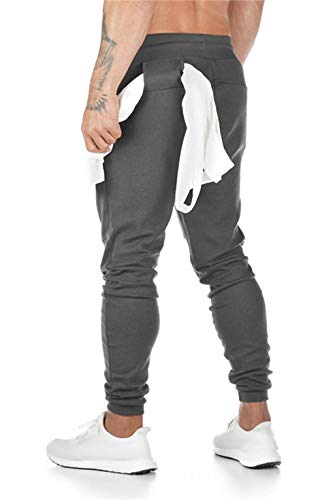 CMTOP Pantalón Jogger Slim Fit para Hombre Casual Jogging Algodón Hombre Pantalones Jogger Deportivo Entrenamiento Fitness