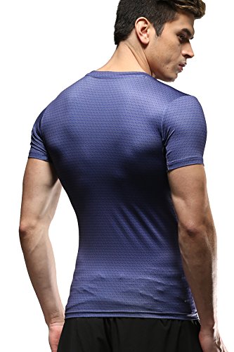 Cody Lundin Hombres Deportes Fitness Impreso el Logotipo del superhéroe compresión Medias de Manga Corta Camiseta