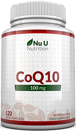 COENZIMA Q10-100 mg | 120 Comprimidos | Complemento alimenticio de Nu U Nutrition