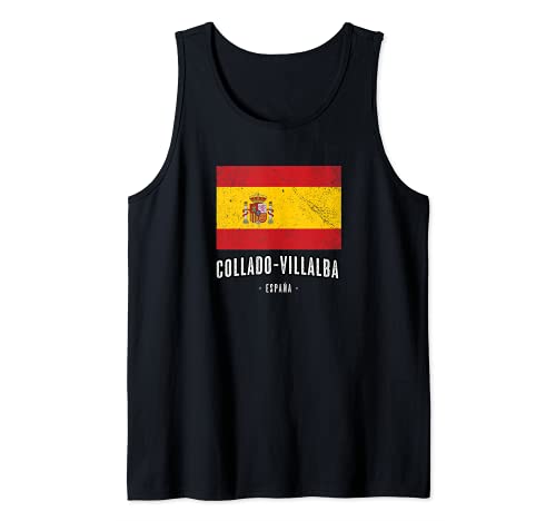 Collado-Villalba España | Souvenir Linda Ciudad - Bandera - Camiseta sin Mangas
