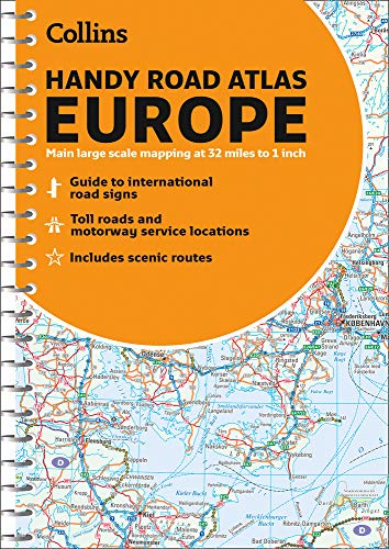 Collins Handy Road Atlas Europe [Idioma Inglés]: A5 Spiral (Collins Road Atlas)