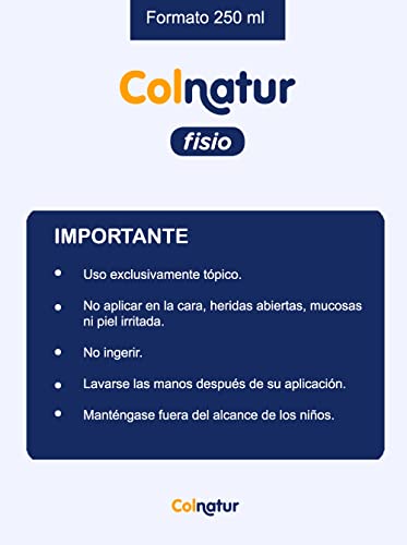 Colnatur Fisio – Crema de Masaje Muscular Deportivo, con Colágeno y Extractos Naturales, 250 ml