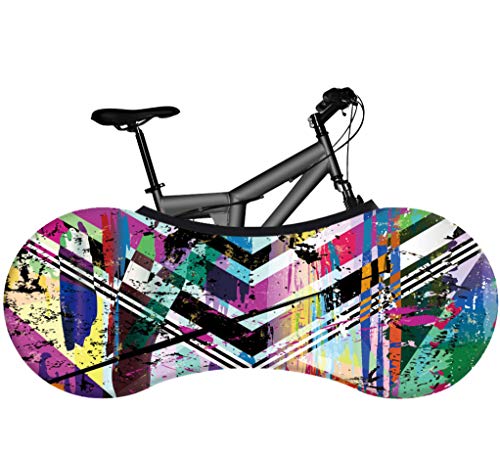 Color Graffiti Rayas Geométricas Fundas Para Bicicletas, Funda En Interiores Para Bicicletas Antipolvo Resistente Para Bicicletas De Montaña Funda Protectora Anti Uv Para Bicicletas De Carretera