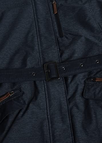 Columbia Carson Pass II Chaqueta Larga con Capucha, Mujer, Dark Nocturnal, M
