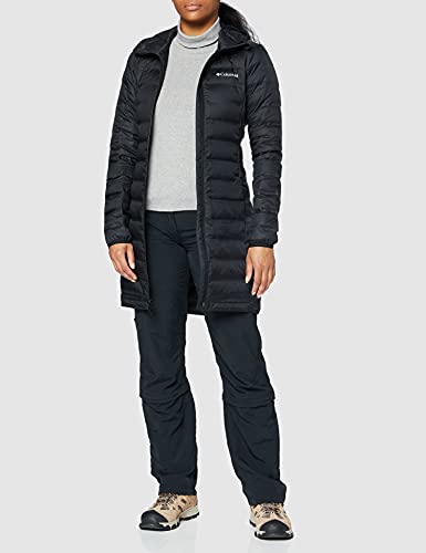 Columbia Lake 22 Down Long Hooded , Chaqueta de plumas larga con capucha Mujer, Negro (BLACK), S