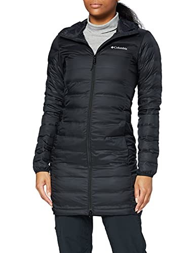 Columbia Lake 22 Down Long Hooded , Chaqueta de plumas larga con capucha Mujer, Negro (BLACK), S