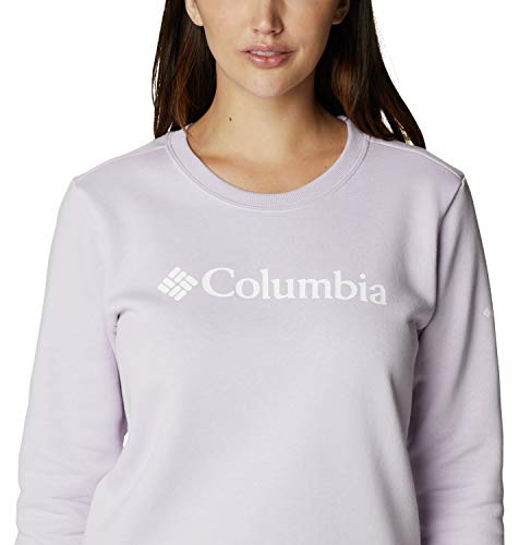 Columbia Top de cuello redondo con logo para mujer