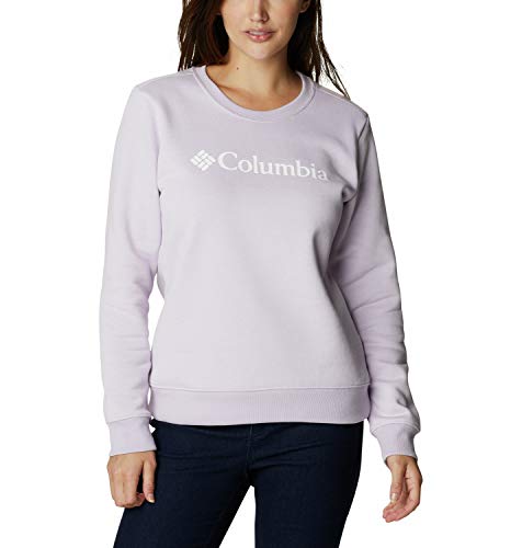 Columbia Top de cuello redondo con logo para mujer