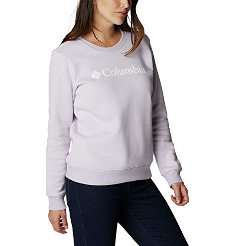 Columbia Top de cuello redondo con logo para mujer