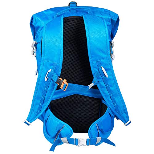 COLUMBUS Adventure 23 + 7 Mochila Impermeable para Senderismo o Trekking o Deportes de montaña en Invierno. Dispone de Tirantes Ajustables, Estabilizador de Carga y Soporte para Bastones Color Azul.