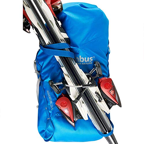 COLUMBUS Adventure 23 + 7 Mochila Impermeable para Senderismo o Trekking o Deportes de montaña en Invierno. Dispone de Tirantes Ajustables, Estabilizador de Carga y Soporte para Bastones Color Azul.