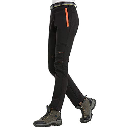 Comcrib Pantalones de Invierno Mujer,Pantalones de Trekking Pantalones Impermeables a Prueba de Viento Pantalones de Montaña Transpirables Pantalones Funcionales Cálidos