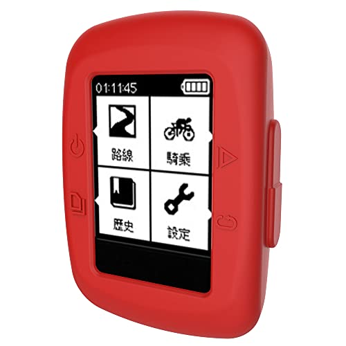 Compatible con Garmin Edge 500 fundas protectoras, a prueba de arañazos, silicona protectora para Garmin Edge 200 (rojo)