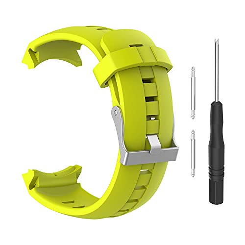 Compatible con Suunto Ambit 3 bandas verticales, reemplazo de correa de reloj de silicona para reloj GPS vertical Suunto Ambit3, Silicona,