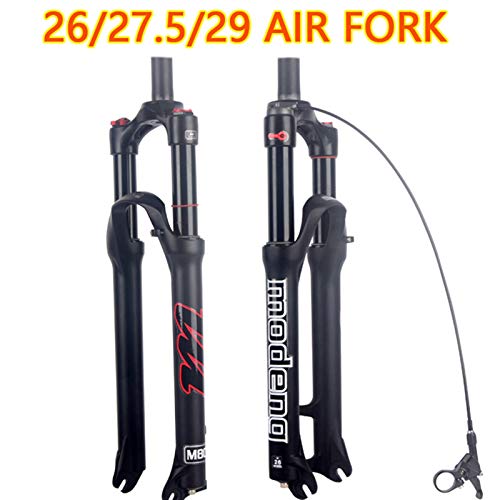 Componentes de bicicleta de horquilla delantera de BICICLE AIRE FORK 26 27.5 29 ER MTB Montaña Suspensión Tenedor Resilio de aire Aceite de Ausión Mojeado Línea Línea de Línea Para Over SR Suntour Epi