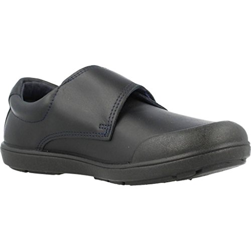 Conguitos Zapato Colegial Lavable Velcro, Cordones Derby Bebé, Azul Marino 2, 35 EU
