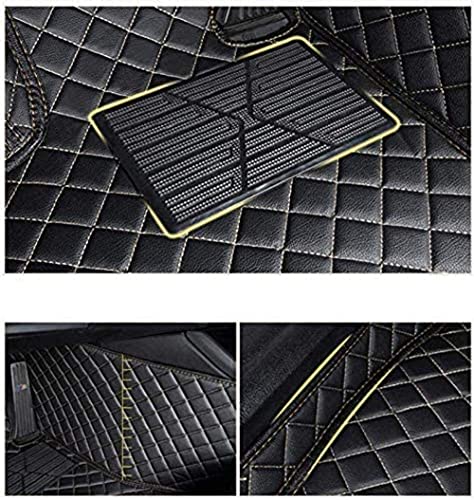 Congxy Alfombrillas Coche para Land Rover Evoque 2puerta 4puerta Convertible Alfombras Coche Y Moquetas para Coches, Land Evoque 4puerta 2012-2015 Negro Rojo