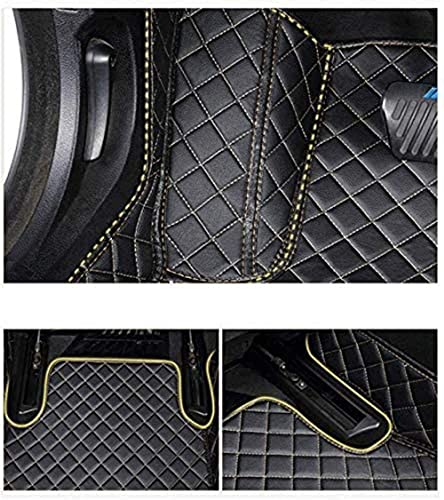 Congxy Alfombrillas Coche para Land Rover Evoque 2puerta 4puerta Convertible Alfombras Coche Y Moquetas para Coches, Land Evoque 4puerta 2012-2015 Negro Rojo