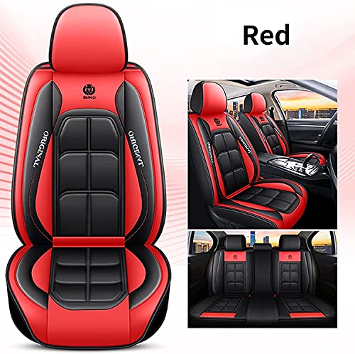 Congxy Fundas Asientos Coche Universales para Ford Focus 2 Fiesta Focus 3 Mondeo Mk4 Focus Mk2 Focus Fusion Kuga Ranger Focus Mk3 Fiesta Mk7 Mondeo Mk3 Accesorios Coche, Estándar Rojo