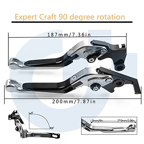 Conjunto De Freno Palanca Specialized Más Caliente para Ducati Panigale V4 2018 Motocicleta CNC Palanca De Embrague De Freno Plegable Plegable Mango De Aluminio (Color : O)