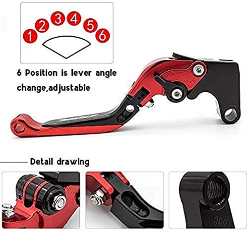 Conjunto De Freno Palanca Specialized Más Caliente para Ducati Panigale V4 2018 Motocicleta CNC Palanca De Embrague De Freno Plegable Plegable Mango De Aluminio (Color : O)