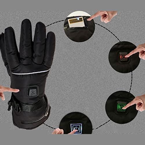 Control inteligente de temperatura, carga, manteniendo cálido, guantes de calefacción, motocicletas, bicicletas eléctricas, hombres y mujeres, a prueba de frío y montar a prueba de terciopelo.,S