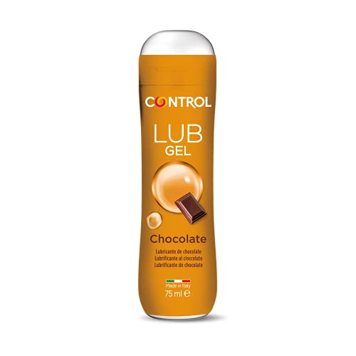 Control Lub Chocolate - Gel lubricante sin azúcar ni parabenos con sabor a chocolate, 75 ml