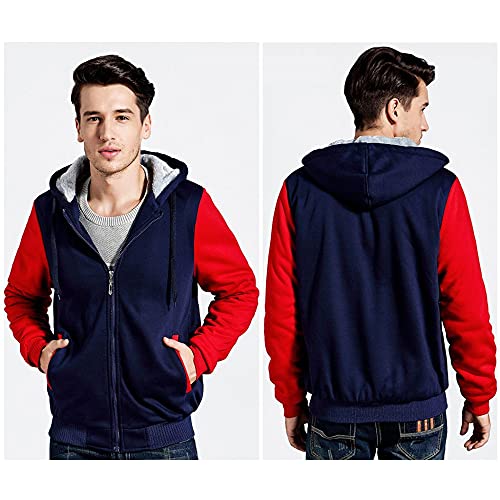 CONVERMPU Sudadera con capucha de terciopelo grueso, cárdigan con estampado Alfa-RoMeo chaqueta cálida sudadera informal para hombre y mujer chaquetas de plumón a prueba de viento Funda de Al