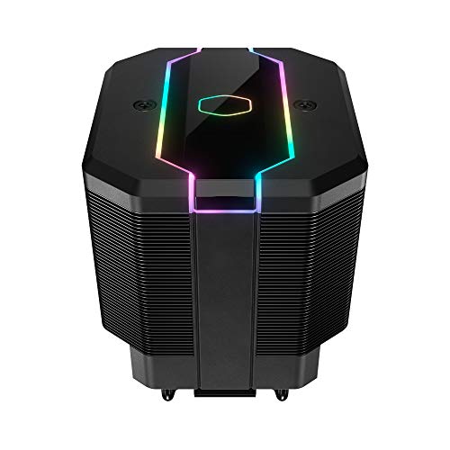 Cooler Master MA620M CPU Air Cooler, Dual Tower Cooler, 6 Heat Pipes, 1 x 120 mm SF120R Fan, Addressble RGB Lighting with Controller, Easy Mounting Solution, Intel / AMD (AM4) Compatible