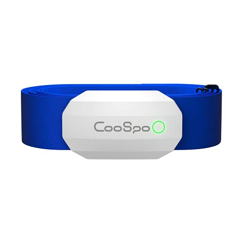CooSpo Frecuencia Cardíaca Bluetooth Banda Monitor Sensor de Frecuencia Cardíaca Deportivo Ant+ para Garmin Wahoo Suunto Polar UA Run -SW-BU…