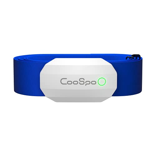 CooSpo Frecuencia Cardíaca Bluetooth Banda Monitor Sensor de Frecuencia Cardíaca Deportivo Ant+ para Garmin Wahoo Suunto Polar UA Run -SW-BU…