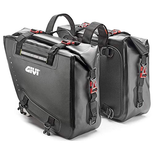 Coppia Borse Laterali Impermeable Givi GRT718 Moto Enduro Nylon 840D TPU 15+15 Litros