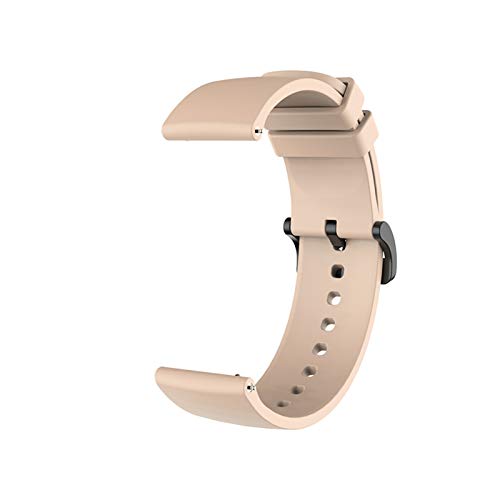 Correa de muñeca de Silicona para Xiaomi Huami Amazfit GTR 42mm GTS Pulsera Accesorios en mi xiomi MI Smart Watch Band Correas de Cuero (Color : Khaki, Size : Amazfit GTS)