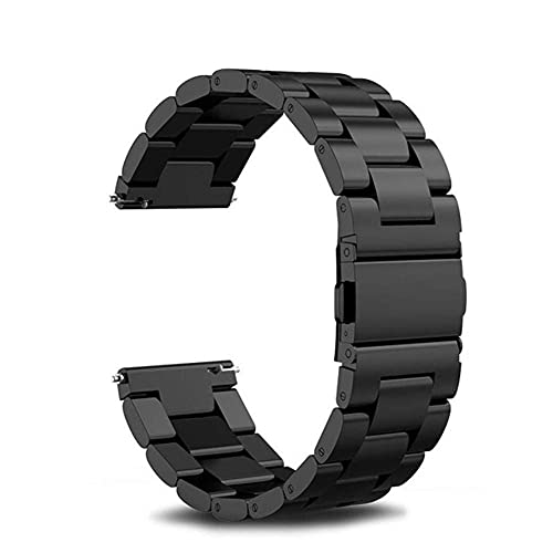 Correa de reloj Correa de reloj de acero inoxidable para Suunto 9 / Ambit 3 Vertical / Spartan Sport HR Correa de reloj de metal Correa de muñeca Pulsera 24 mm Pulsera negra (Color: Plata, Tamaño