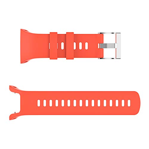 Correa de reloj de pulsera de silicona roja 22MM Accesorios de repuesto para Suunto para Spartan Trainer Wrist HR