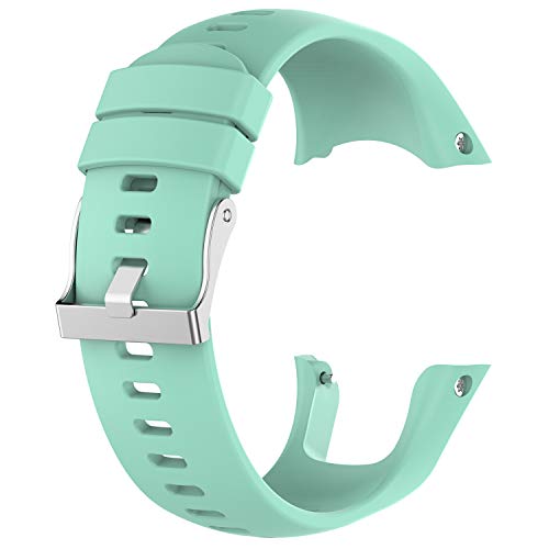 Correa de reloj de silicona verde 22MM Accesorios de repuesto para Suunto para Spartan Trainer Wrist HR