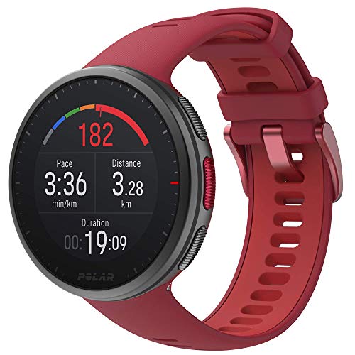 Correa intercambiable para Polar Vantage V2 Reloj GPS Corriendo, Adultos Unisex, Rojo, S-L