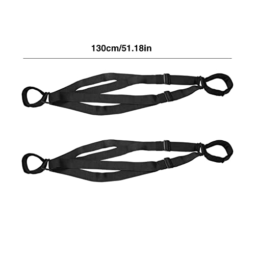 Correas De Esquí Accesorios De Esquí Skiing Strap Strap Ajustable Acolchado Hombro Sling Y Pole Hombro Nylon Loop para Llevar Ski Gear2pcs