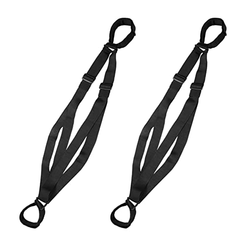 Correas De Esquí Accesorios De Esquí Skiing Strap Strap Ajustable Acolchado Hombro Sling Y Pole Hombro Nylon Loop para Llevar Ski Gear2pcs