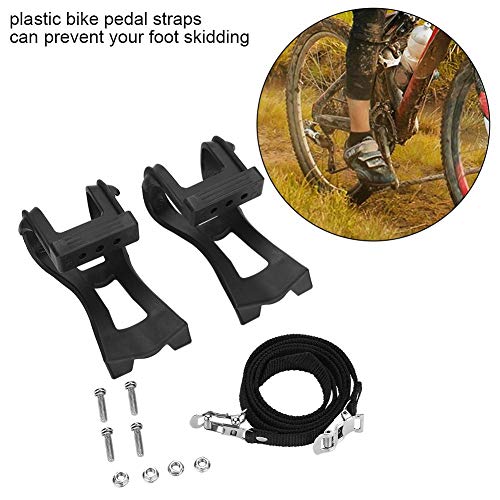 Correas de Pedal de Bicicleta, Correas de Clip de Pie de Bicicleta MTB Bici Ajustable Engranaje Fijo Toe Clip Strap Antideslizante reemplazo para Accesorios de Ciclismo