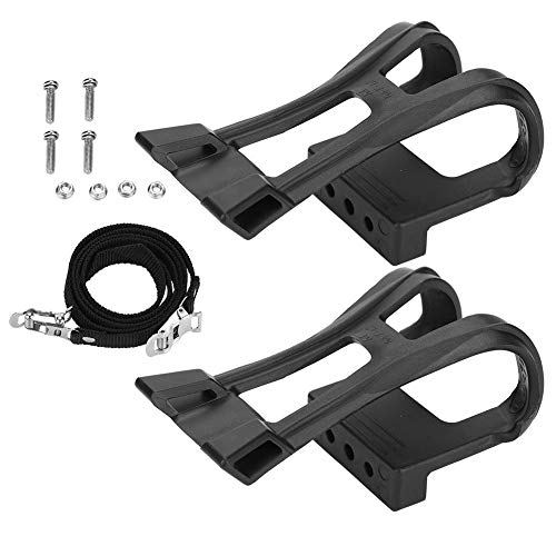 Correas de Pedal de Bicicleta, Correas de Clip de Pie de Bicicleta MTB Bici Ajustable Engranaje Fijo Toe Clip Strap Antideslizante reemplazo para Accesorios de Ciclismo