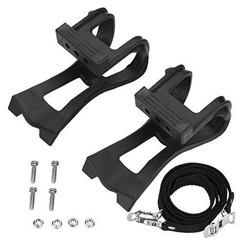 Correas de Pedal de Bicicleta, Correas de Clip de Pie de Bicicleta MTB Bici Ajustable Engranaje Fijo Toe Clip Strap Antideslizante reemplazo para Accesorios de Ciclismo