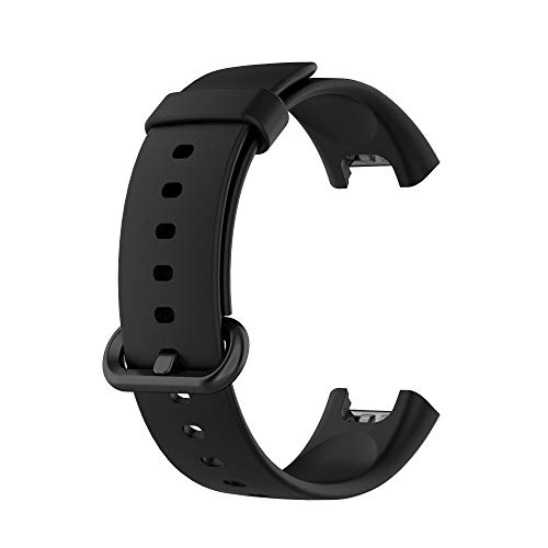 Correas de Reloj,Correa para Xiaomi Mi Watch Lite,Bandas Correa Repuesto,Flexible Silicona Reloj Recambio Ajustable Brazalete Watch Correa Repuesto para Xiaomi Mi Watch Lite/Redmi Watch (negro)