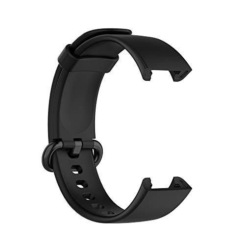 Correas de Reloj,Correa para Xiaomi Mi Watch Lite,Bandas Correa Repuesto,Flexible Silicona Reloj Recambio Ajustable Brazalete Watch Correa Repuesto para Xiaomi Mi Watch Lite/Redmi Watch (negro)