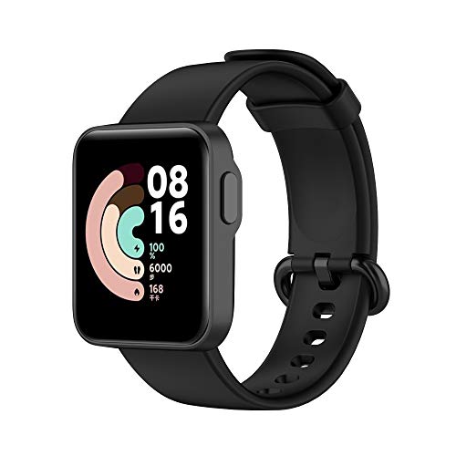 Correas de Reloj,Correa para Xiaomi Mi Watch Lite,Bandas Correa Repuesto,Flexible Silicona Reloj Recambio Ajustable Brazalete Watch Correa Repuesto para Xiaomi Mi Watch Lite/Redmi Watch (negro)