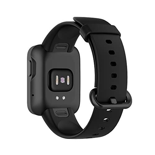 Correas de Reloj,Correa para Xiaomi Mi Watch Lite,Bandas Correa Repuesto,Flexible Silicona Reloj Recambio Ajustable Brazalete Watch Correa Repuesto para Xiaomi Mi Watch Lite/Redmi Watch (negro)