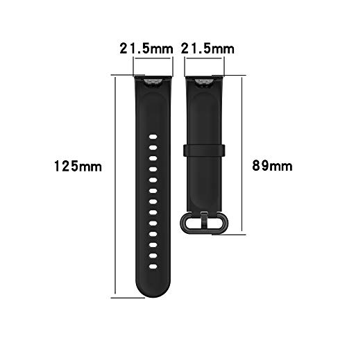 Correas de Reloj,Correa para Xiaomi Mi Watch Lite,Bandas Correa Repuesto,Flexible Silicona Reloj Recambio Ajustable Brazalete Watch Correa Repuesto para Xiaomi Mi Watch Lite/Redmi Watch (negro)