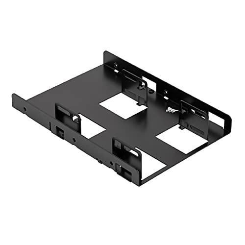 Corsair CSSD-BRKT2 - Tapa con Tornillos para Caja de Ordenador, Suporte Dual de SSD, 145 x 101 x 23 mm, Negro