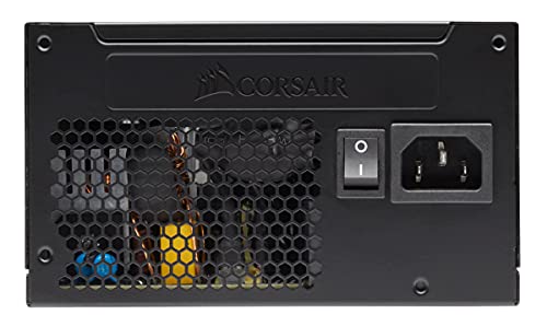 Corsair CV650 80 PLUS Bronze No Modular ATX 650 Vatios Alimentación Corriente Estable Plena, Ventilador de Refrigeración Silencioso de 120 mm, Carcasa Compacta, Carcasa y Cables Negros EU Negro