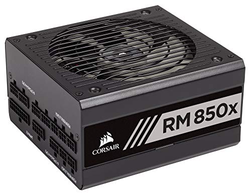 Corsair RM850x - Fuente de alimentación (totalmente modular, 80 Plus Gold, 850 W, EU) negro